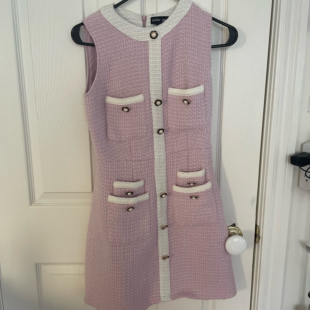 Sister Jane Pink Knit Fabric - Picture 1 of 3